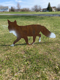 Steel Fox Garden Sculpture