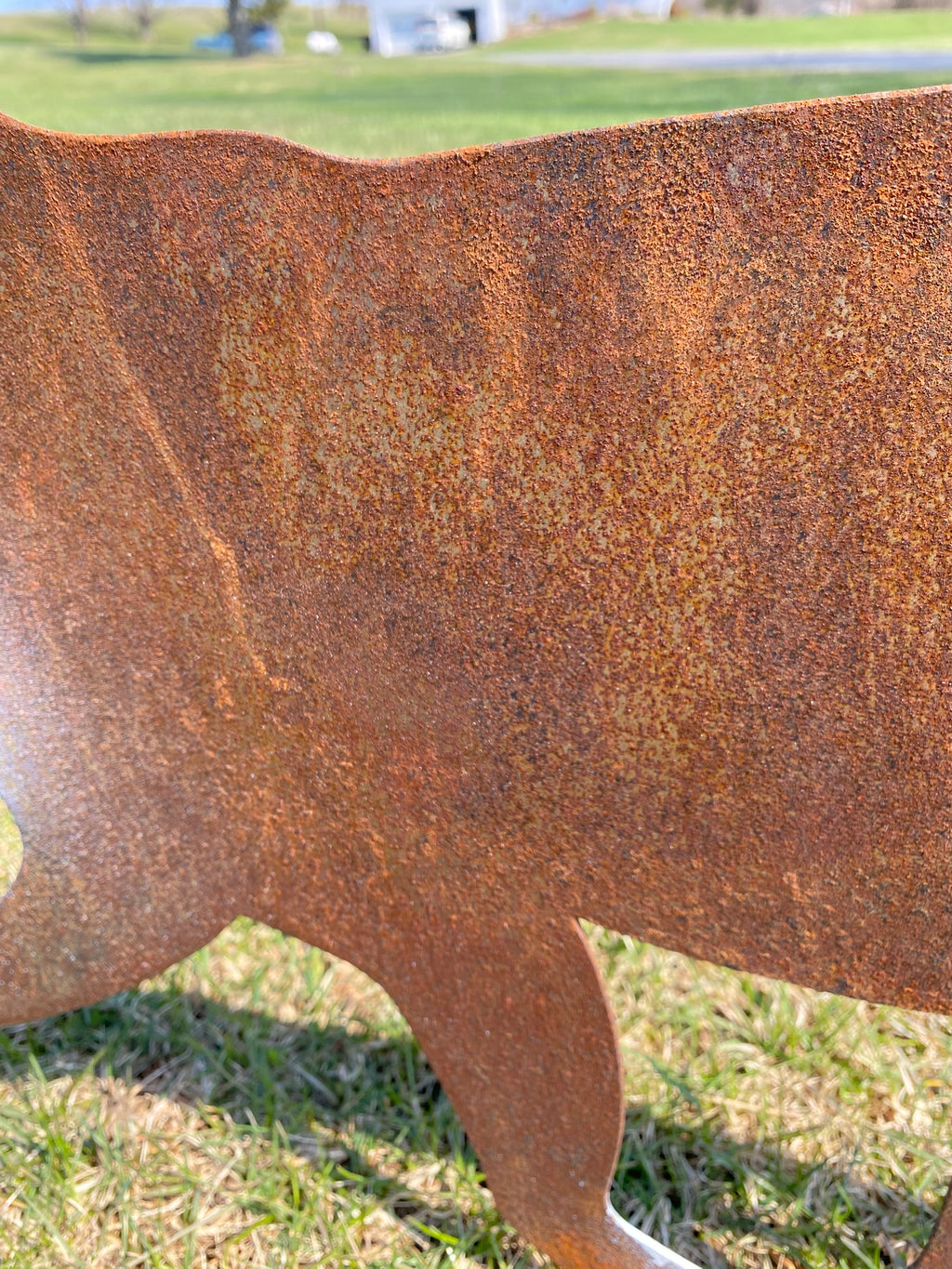 Steel Fox Garden Sculpture