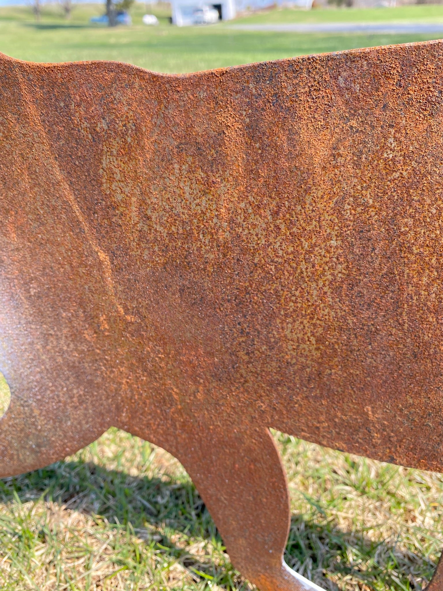Steel Fox Garden Sculpture