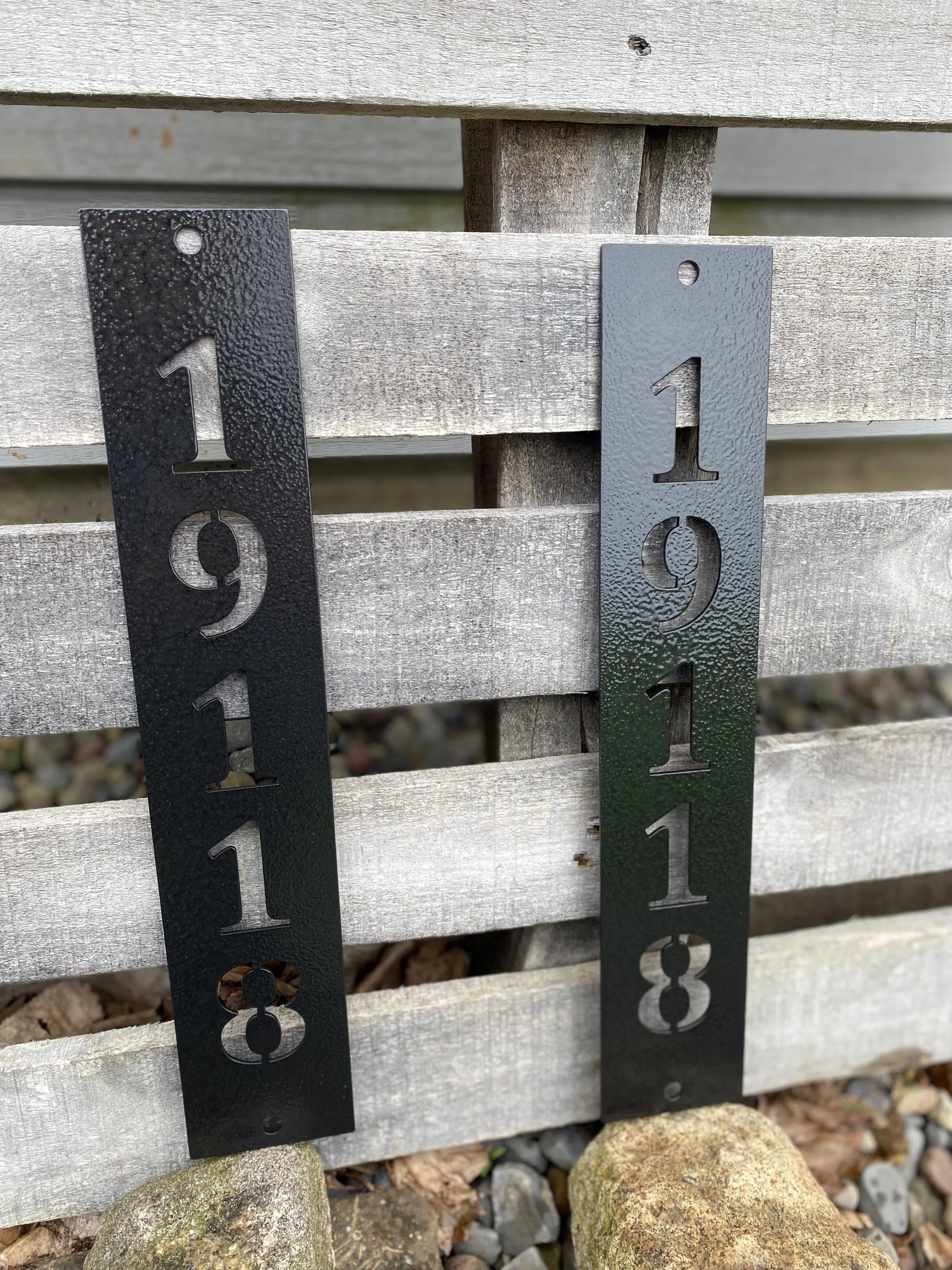 Custom Metal House Number Sign
