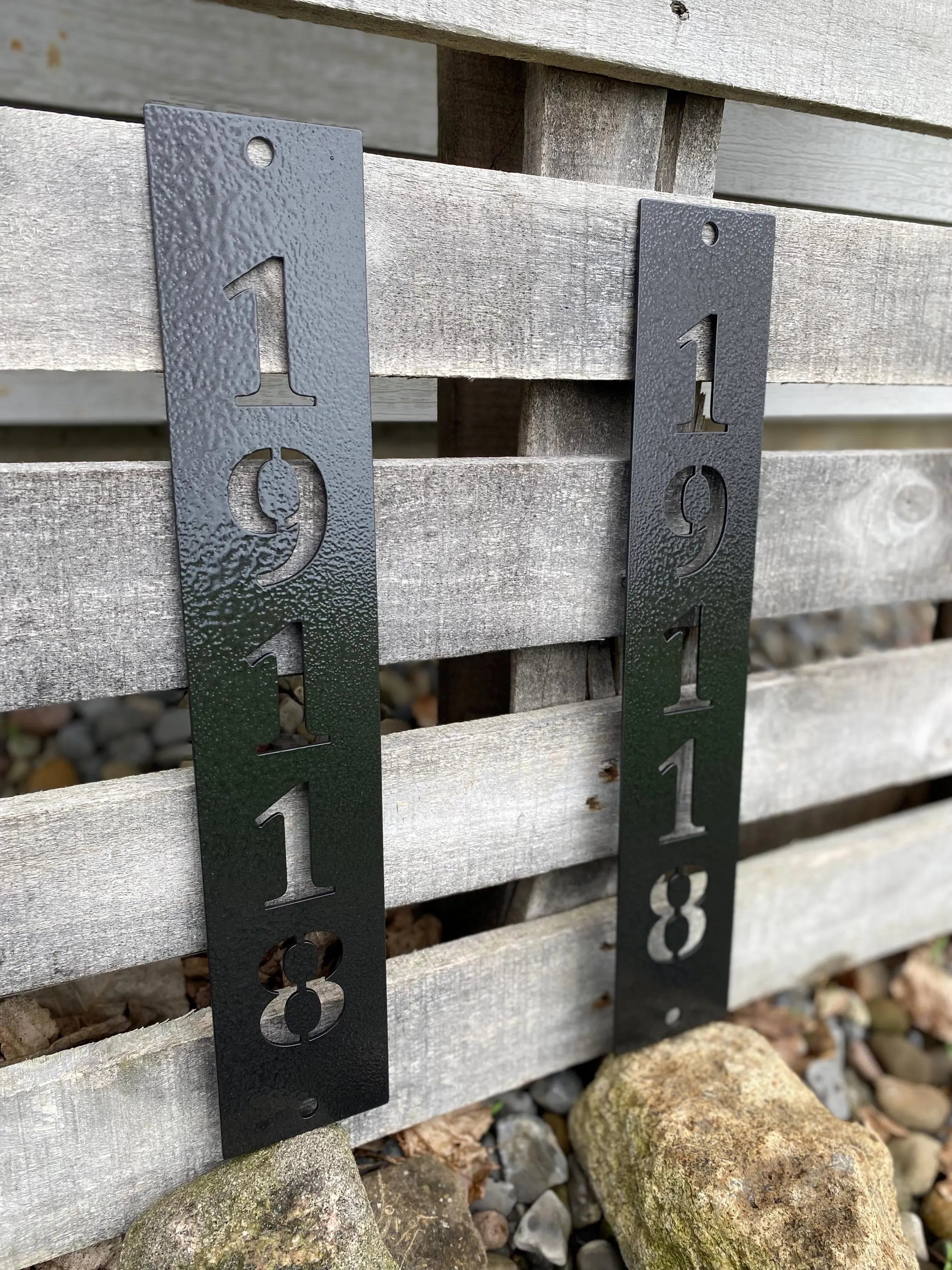 Custom Metal House Number Sign
