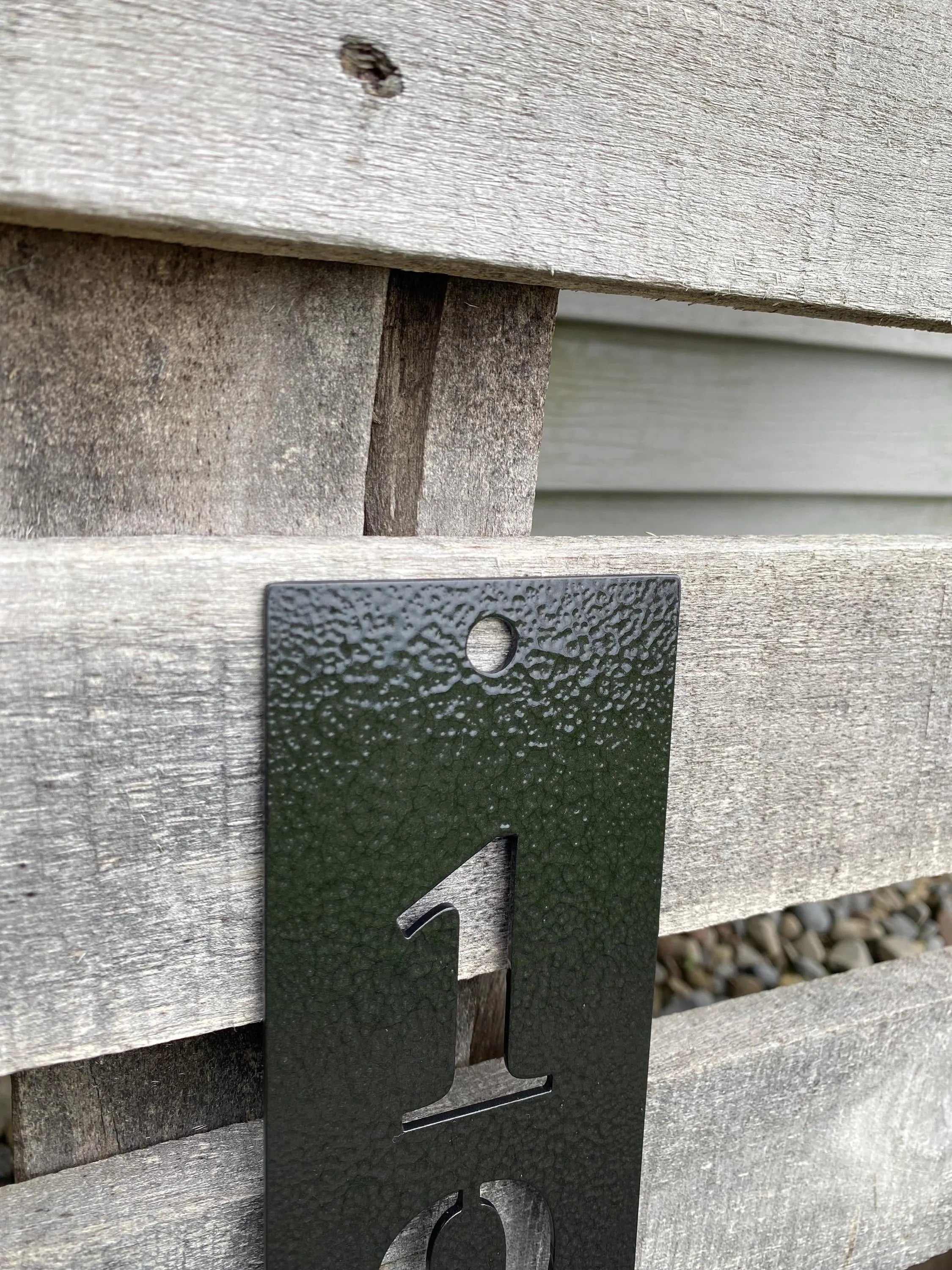 Custom Metal House Number Sign