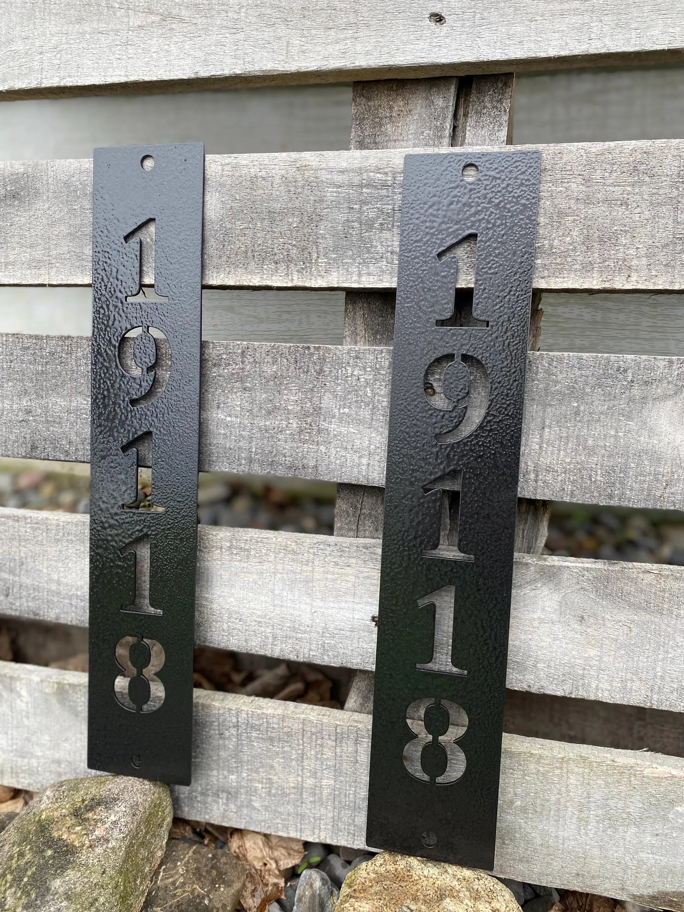 Custom Metal House Number Sign